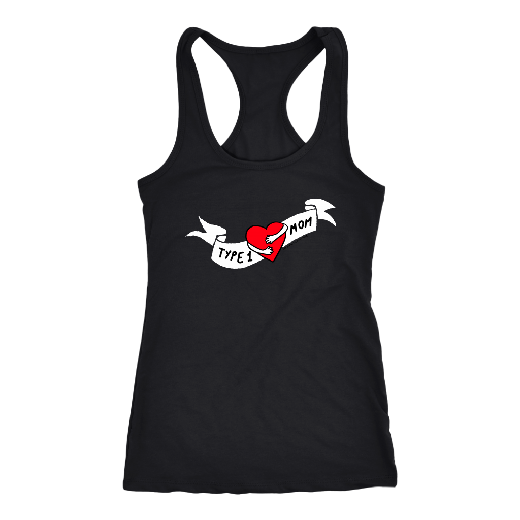 Diabetes Type 1 Mom racerback tank